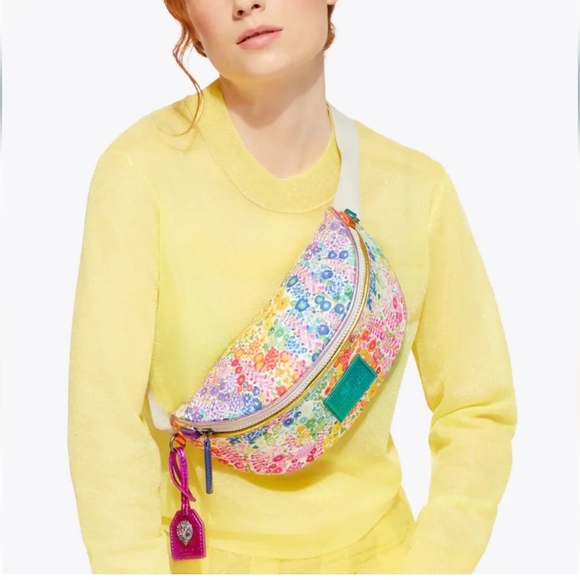 Kurt Geiger Limited Edition Floral Couture Southbank Belt Bag w/Dustbag, NWT - Picture 2 of 4